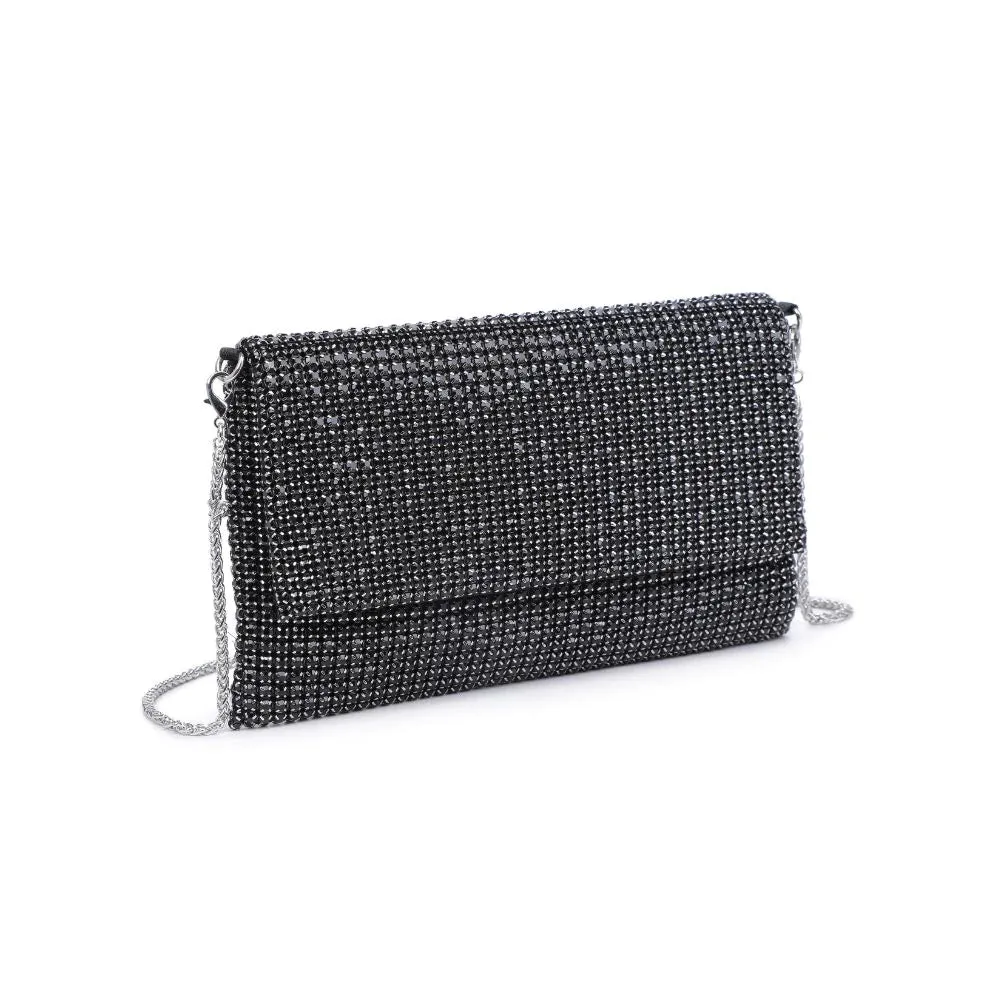 Vivi Rhinestone Evening Bag | Black