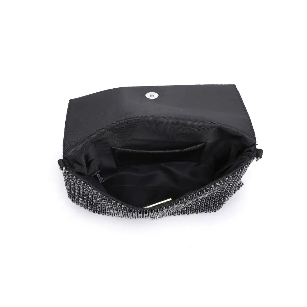 Vivi Rhinestone Evening Bag | Black