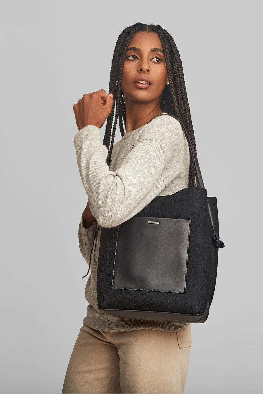 Waterloo Handbag Wool & Alpaca Color Black
