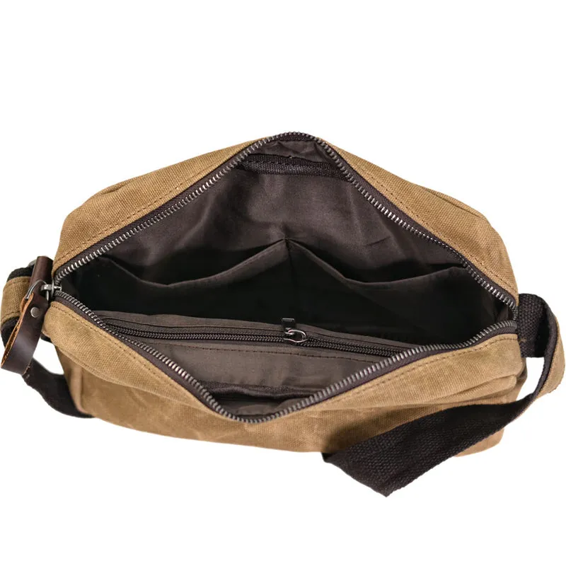 Waxed Canvas Messenger Bag Adult Satchel Bag