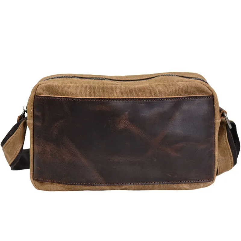Waxed Canvas Messenger Bag Adult Satchel Bag