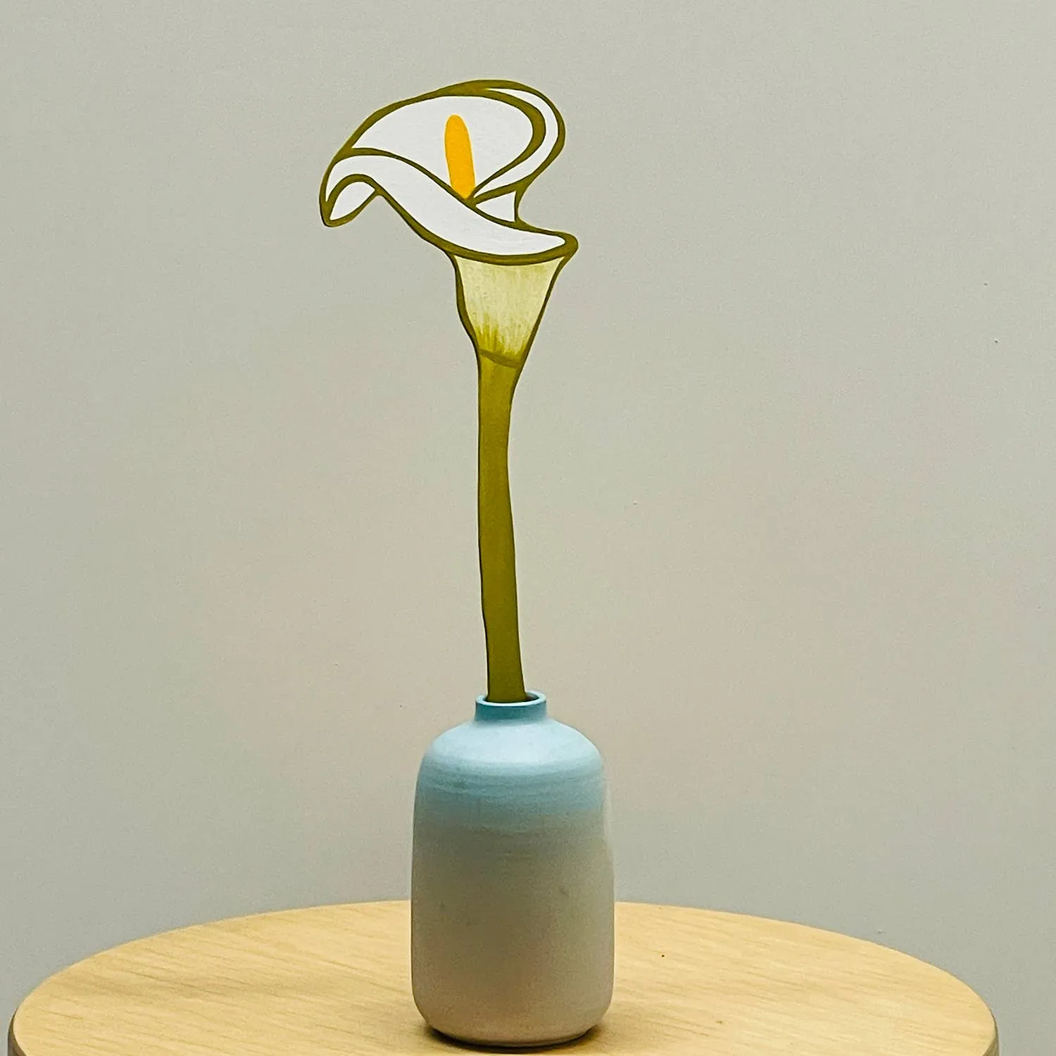 Wooden Calla Lily Forever Flower