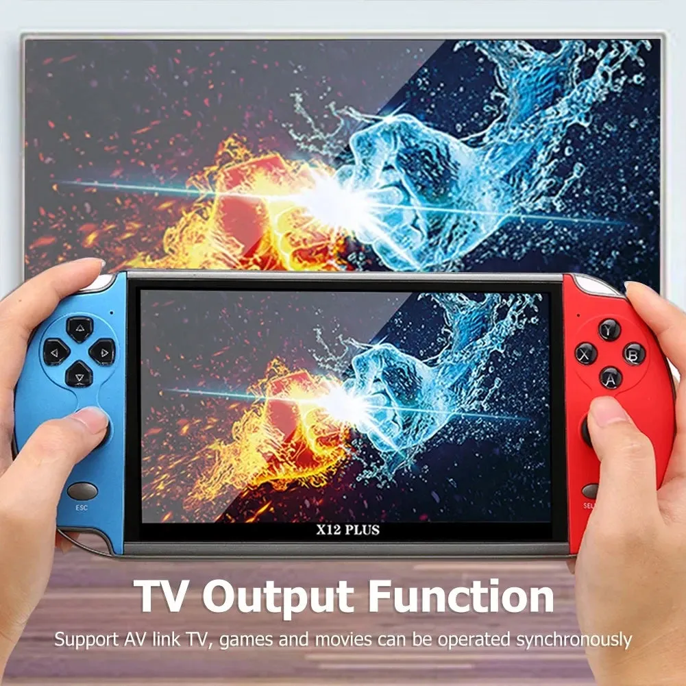X12 Plus X7 Handheld Game Console  X7 Plus 7.1/5.1/4.3 Inch HD Screen