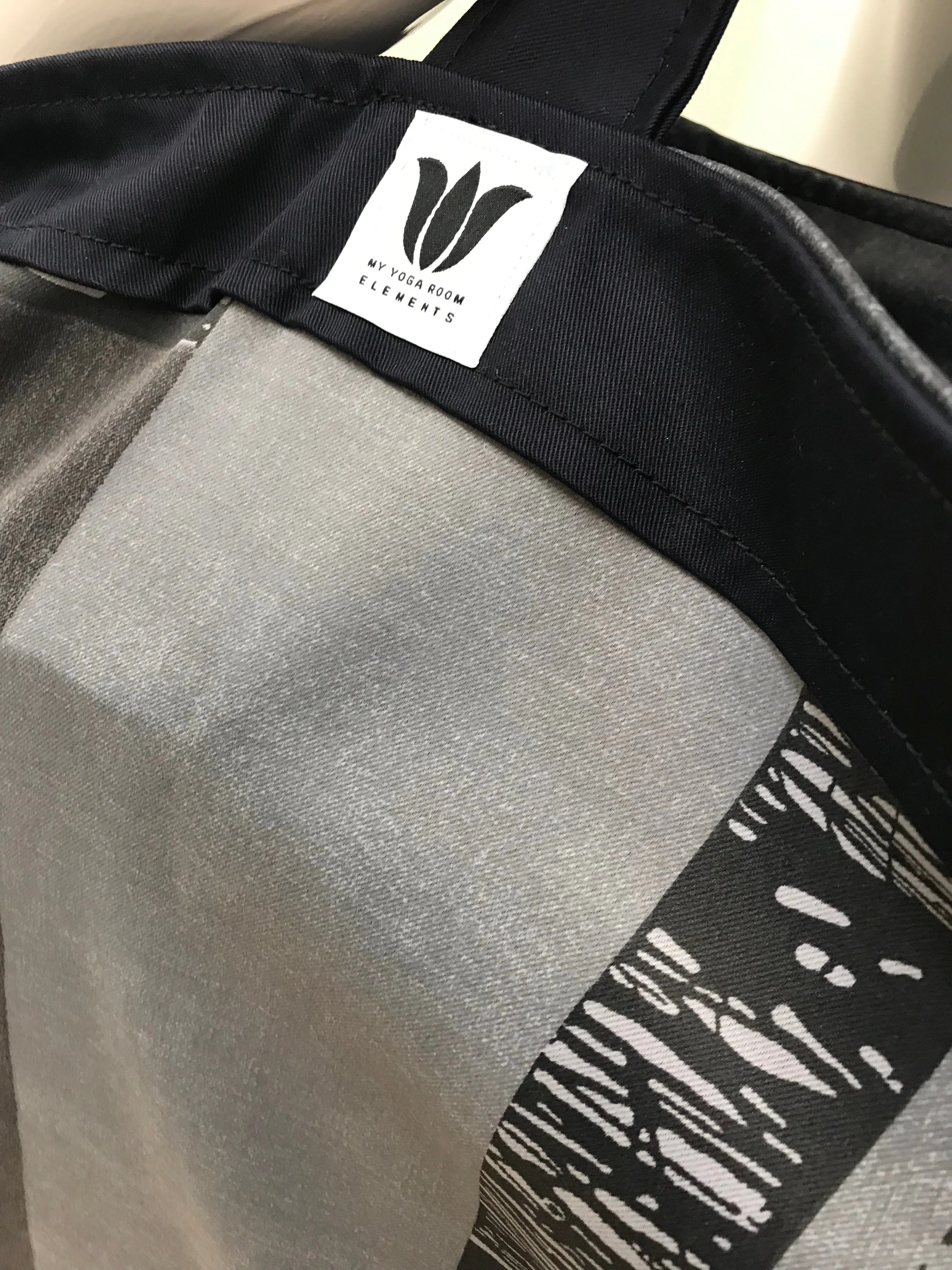 Yoga Tote | Blue Grey Modern
